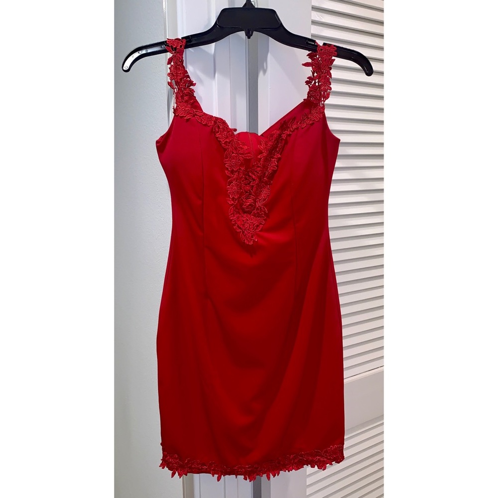Formal red dress